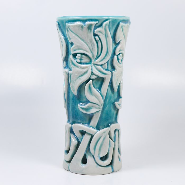Art Nouveau Iris Reticulated Vase II - Image 3